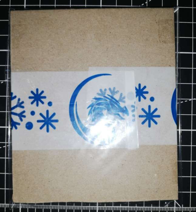 Фотография покупателя товара Новогодний скотч с логотипом «ДраконСнежинки», 48 х 45 м, 45 мкм
