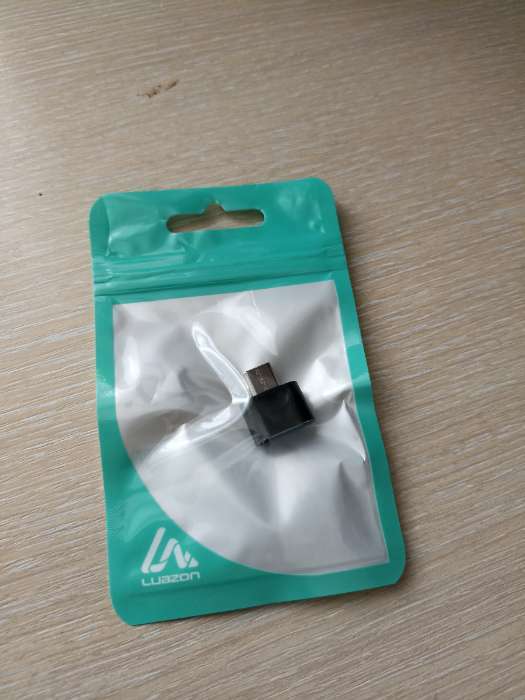 Фотография покупателя товара OTG адаптер Luazon Type-C - USB, цвет чёрный