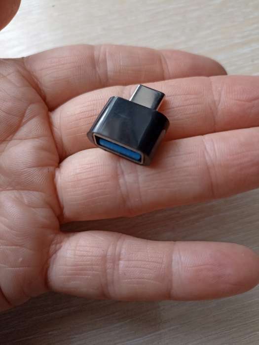 Фотография покупателя товара OTG адаптер Luazon Type-C - USB, цвет чёрный - Фото 2
