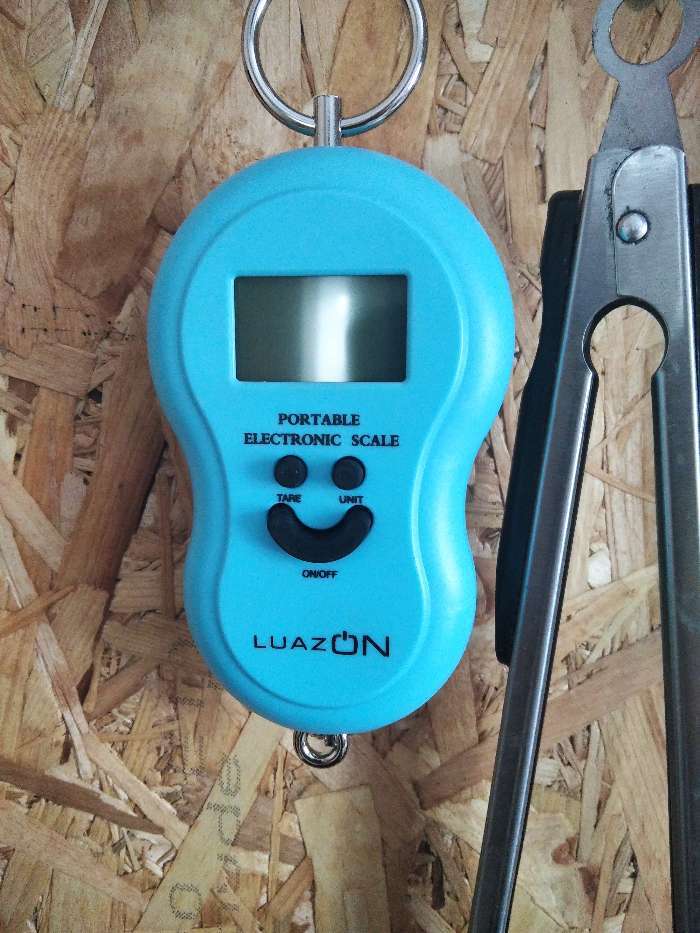 Фотография покупателя товара УЦЕНКА Весы-безмен электронный LuazON LV-402, с подсветкой, до 50 кг, черные - Фото 7