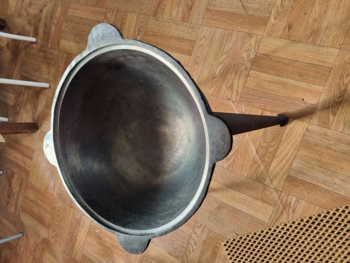 Фотография покупателя товара Казан Шафран, 10 л, круглое дно, алюминиевая крышка, чугун - Фото 2