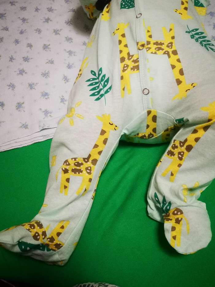 Фотография покупателя товара Комбинезон детский, цвет бирюзовый/жираф, рост 74 см - Фото 3