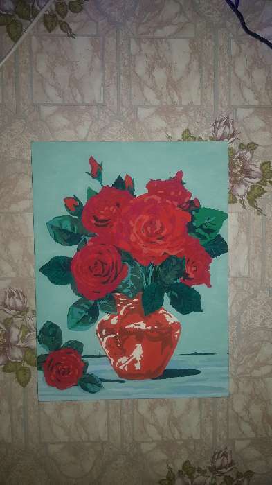 Фотография покупателя товара Картина по номерам на холсте с подрамником «Розы», 30 х 40 см - Фото 1
