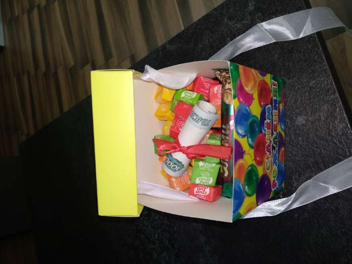 Фотография покупателя товара Коробка подарочная складная, упаковка, «С днем рождения», 10 х 10 х 10 см - Фото 1