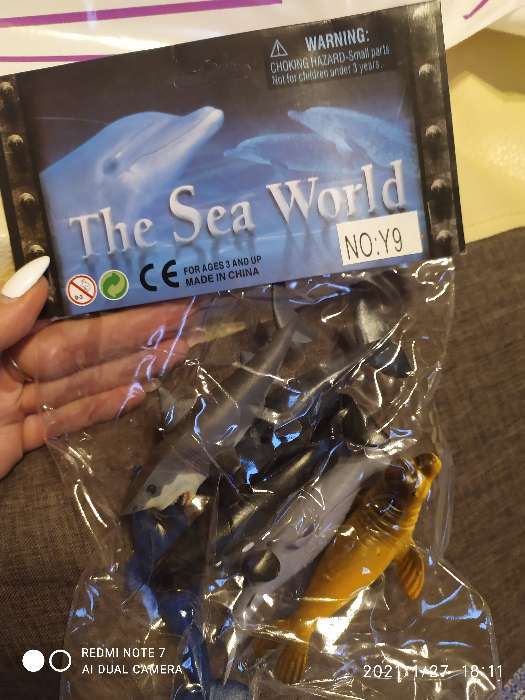 Фотография покупателя товара Набор морских животных «Подводный мир», 6 фигурок - Фото 3