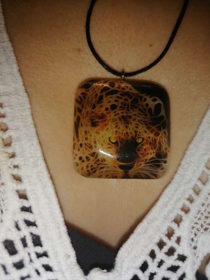 Фотография покупателя товара Кулон «Леопард», селенит - Фото 3