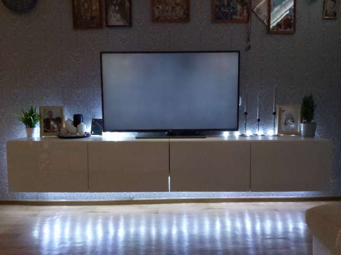 Фотография покупателя товара Гирлянда «Нить» 5 м роса, IP20, серебристая нить, 50 LED, свечение белое, USB
