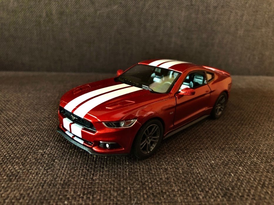 Фотография покупателя товара Машина металлическая Ford Mustang GT, 1:38, открываются двери, инерция, цвет красный - Фото 2