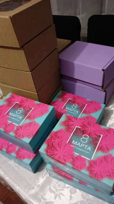 Фотография покупателя товара Коробка подарочная, крышка-дно, сборная «8 марта», 21×15×7 см - Фото 1