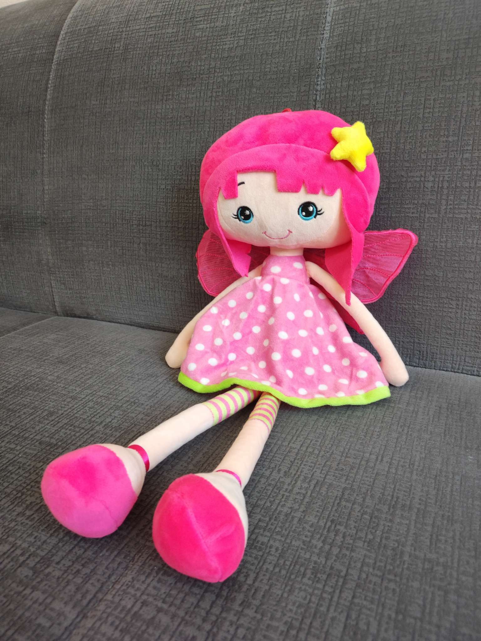 Фотография покупателя товара Мягкая кукла «Фея Лу розовая», 50 см - Фото 2
