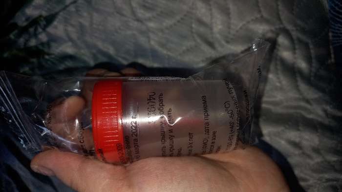 Фотография покупателя товара Контейнер со шпателем, стерильный, в индивидуальной упаковке, 60 мл - Фото 5