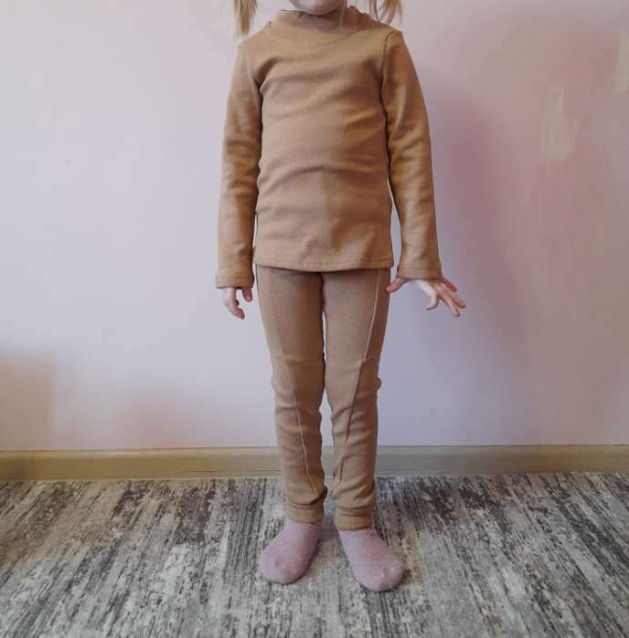 Фотография покупателя товара Термобелье для девочки (лонгслив, легинсы) цвет бежевый, рост 152 - Фото 4