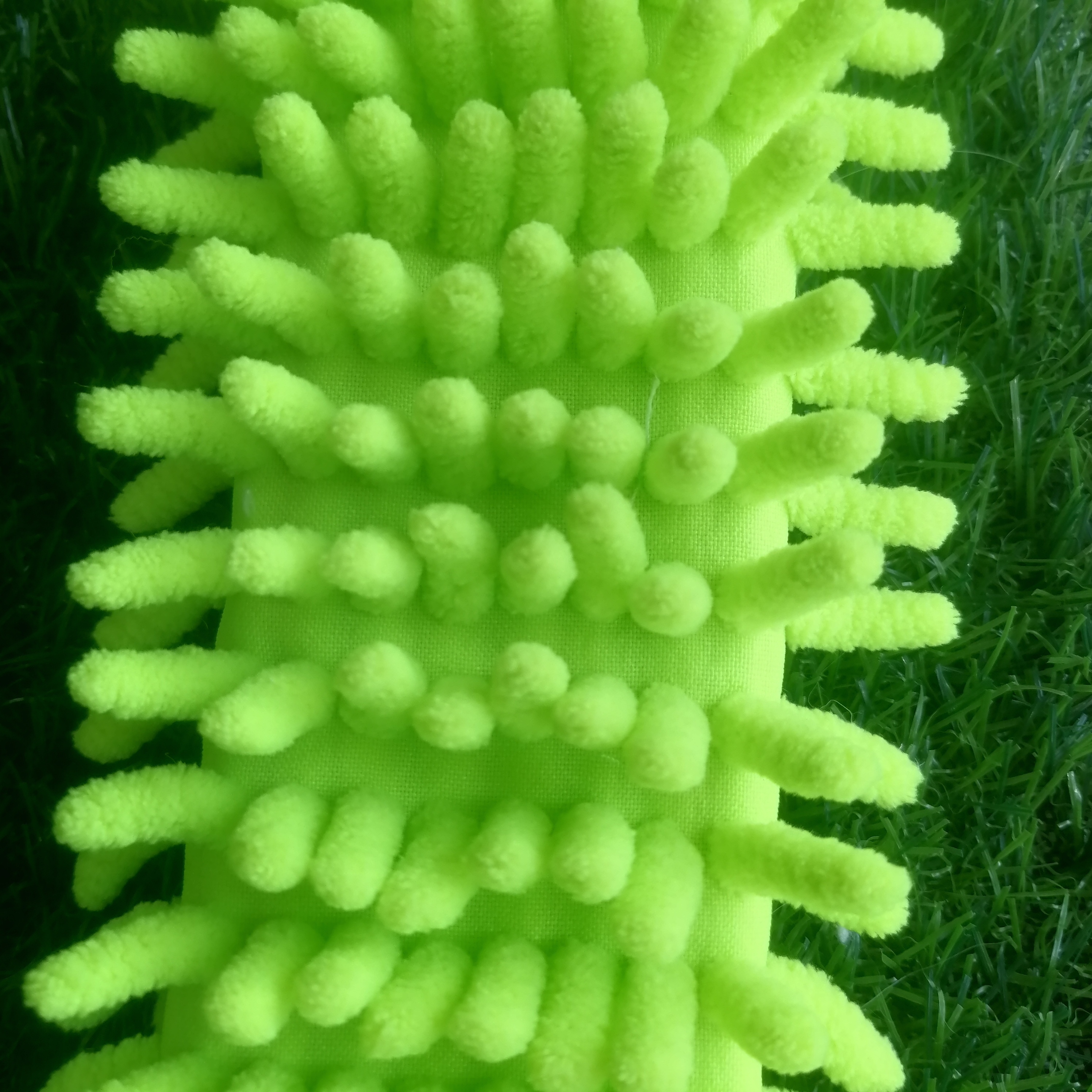 Фотография покупателя товара Насадка для плоской швабры Доляна, 43×13 см, микрофибра букли, цвет зелёный - Фото 6