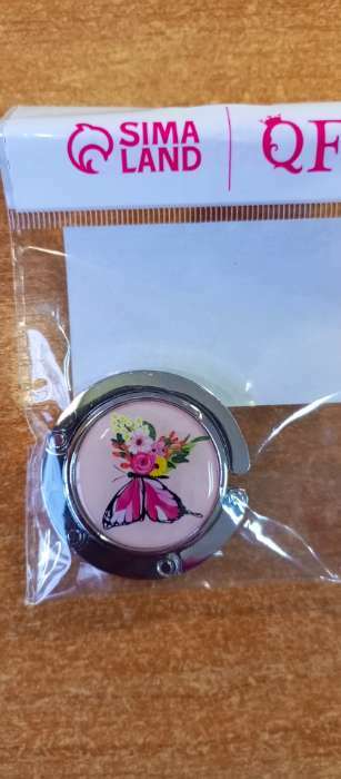 Фотография покупателя товара Крючок для сумки и зонта «Бабочка», раскладной, 10 кг, d=4.5 см - Фото 2