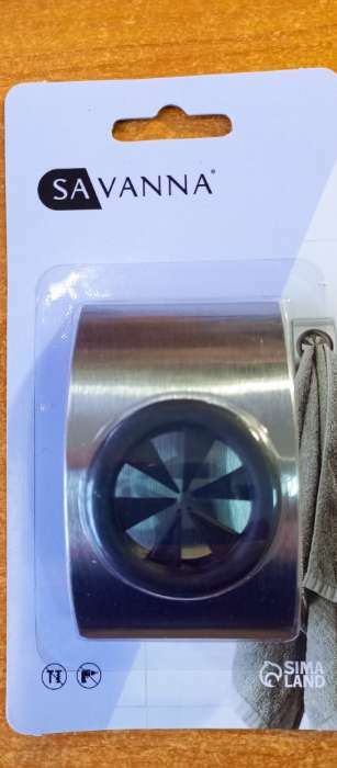 Фотография покупателя товара Крючок - держатель самоклеящийся SAVANNA Chrome Loft, для салфеток и полотенец, металл, 3×8×5 см, хромированный - Фото 4