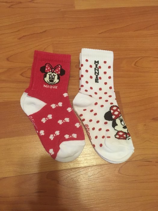 Фотография покупателя товара Набор носков "Minnie", Минни Маус 2 пары, красный/белый, 12-14 см - Фото 2