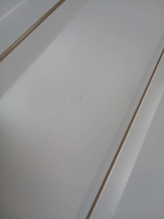Фотография покупателя товара Панель ПВХ Плитка Белая бежевый шов 957х482 мм - Фото 11