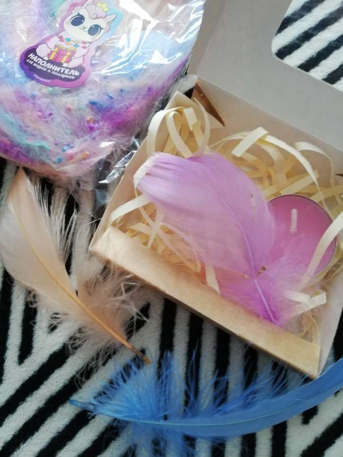 Фотография покупателя товара Наполнитель из перьев для шаров и подарков, упаковка, «Радости!» , 15 х 11 см - Фото 11