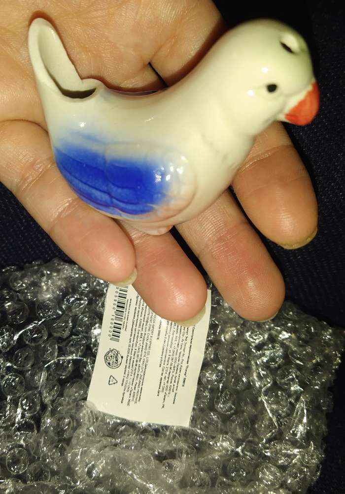 Фотография покупателя товара Детская музыкальная игрушка «Свистулька. Птичка»