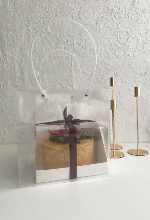 Фотография покупателя товара Пакет подарочный с квадратным дном, прозрачный, 31×30×31 см - Фото 18