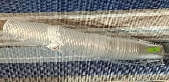 Фотография покупателя товара Стакан одноразовый пластиковый "Прозрачный" 200 мл. - Фото 2