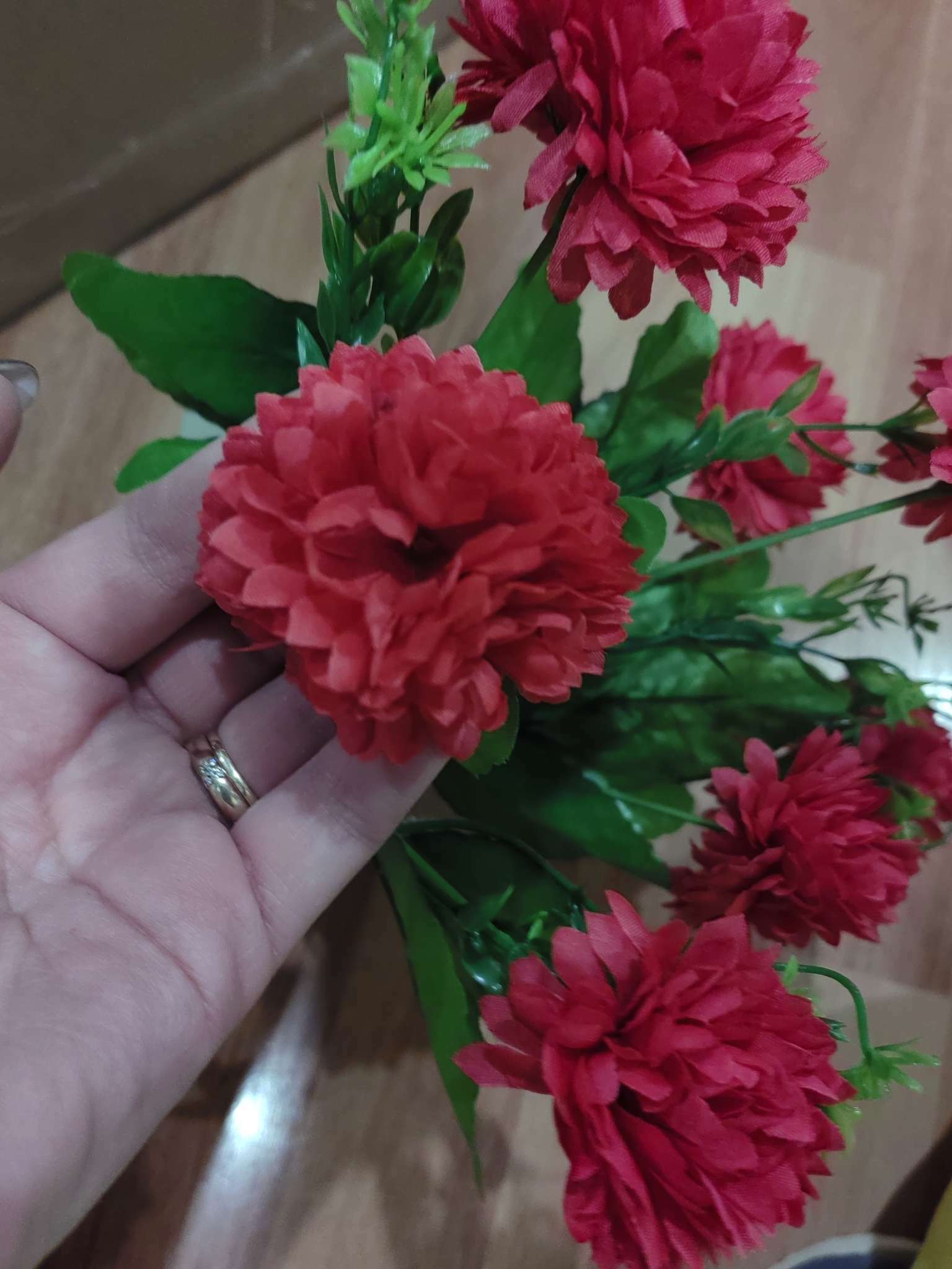 Фотография покупателя товара Букет искусственный «Георгина Элизабет», 5×26 см, МИКС - Фото 5