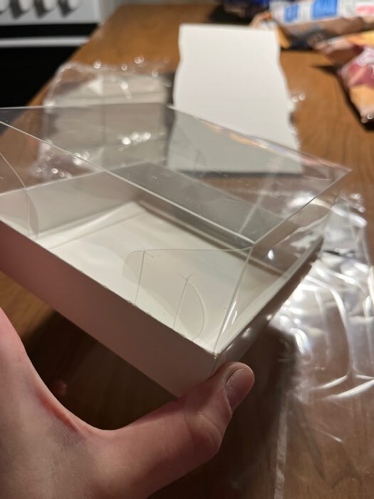 Фотография покупателя товара Упаковка с прозрачной крышкой под 3 эклера, белый 13,5x13.5x6 см - Фото 1