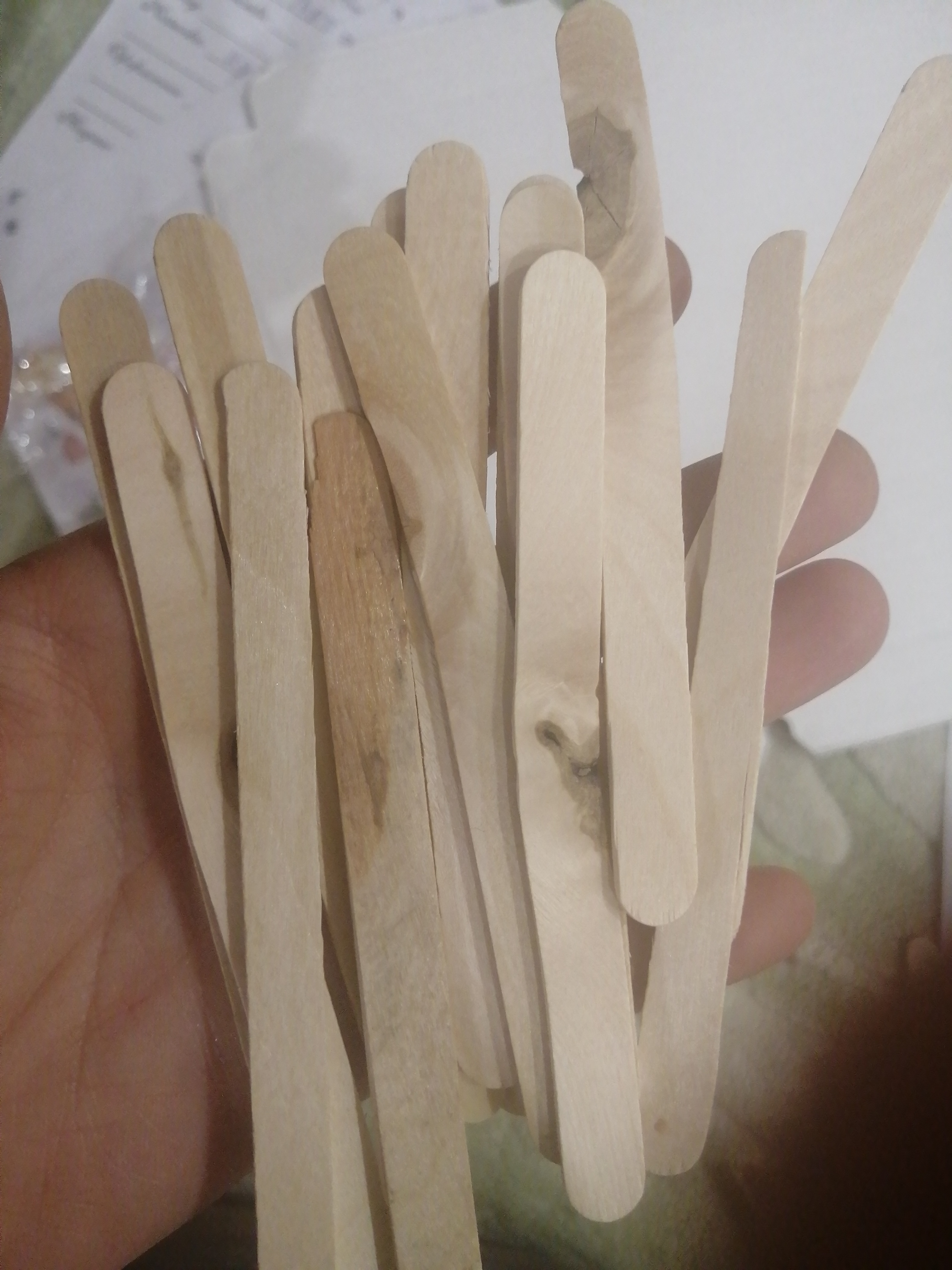 Фотография покупателя товара Набор деревянных палочек для мороженого, 11,5×1,1 см, 48-50 шт - Фото 27