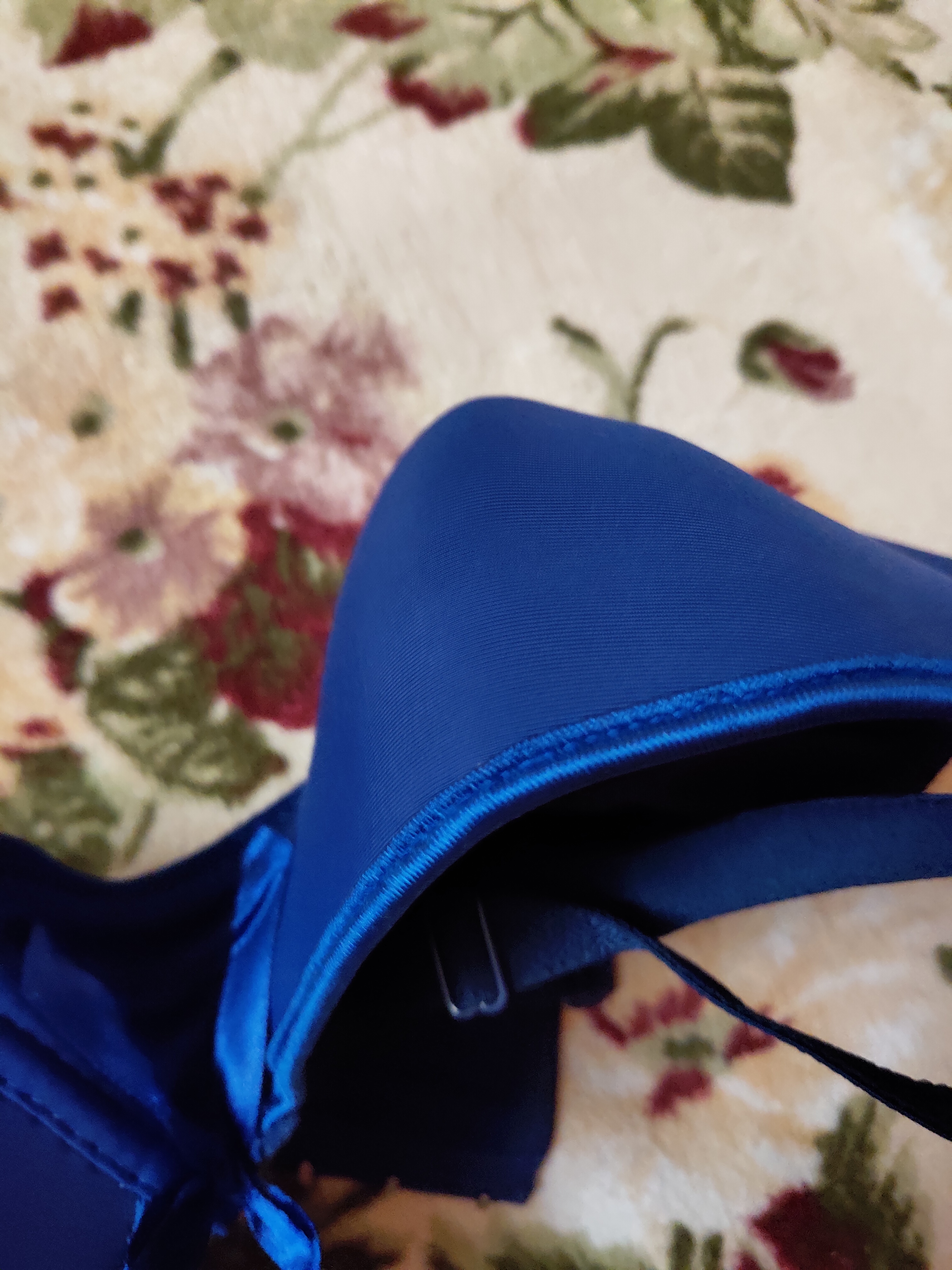 Фотография покупателя товара Бюстгальтер женский «Лоретт», размер 80 D (р-р произв. 95D/E), цвет синий - Фото 2