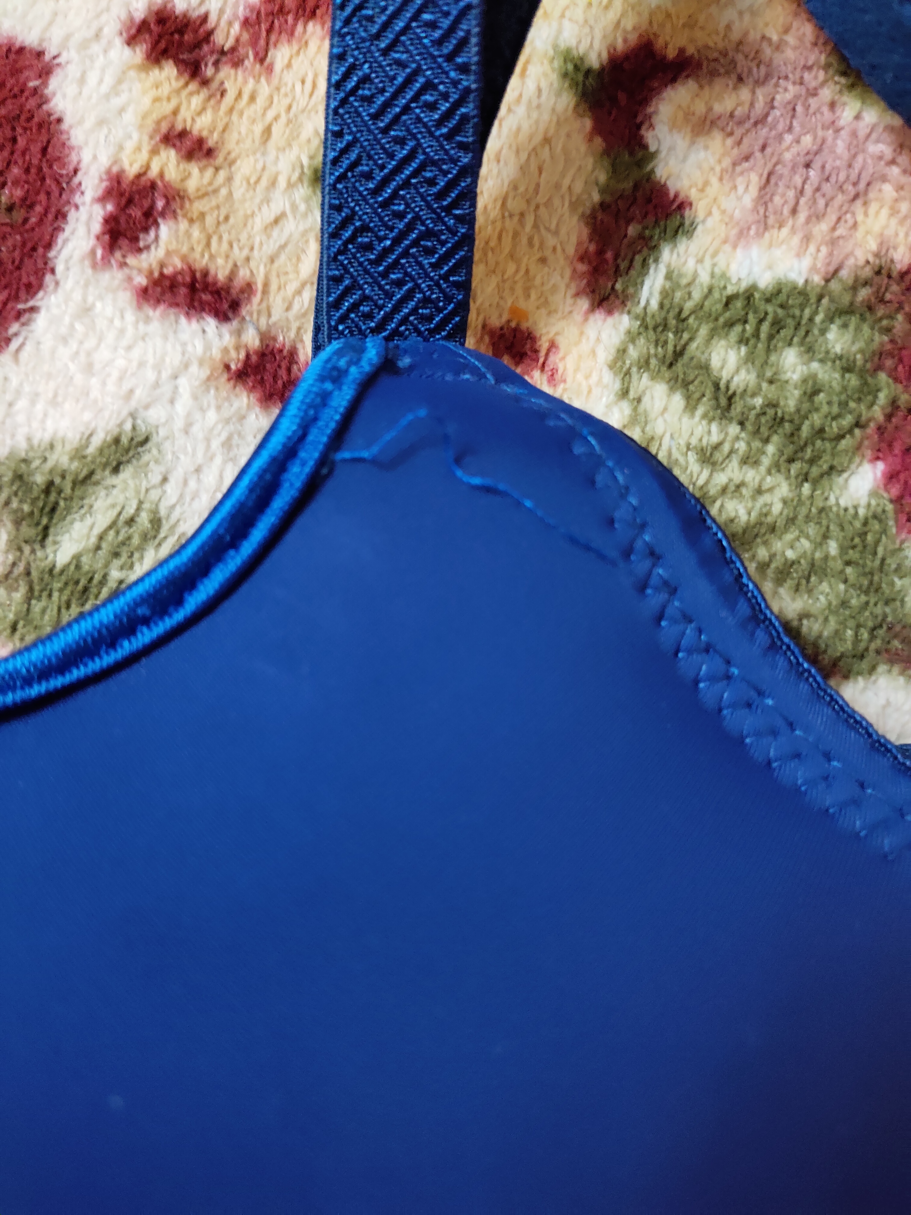 Фотография покупателя товара Бюстгальтер женский «Лоретт», размер 80 D (р-р произв. 95D/E), цвет синий - Фото 4