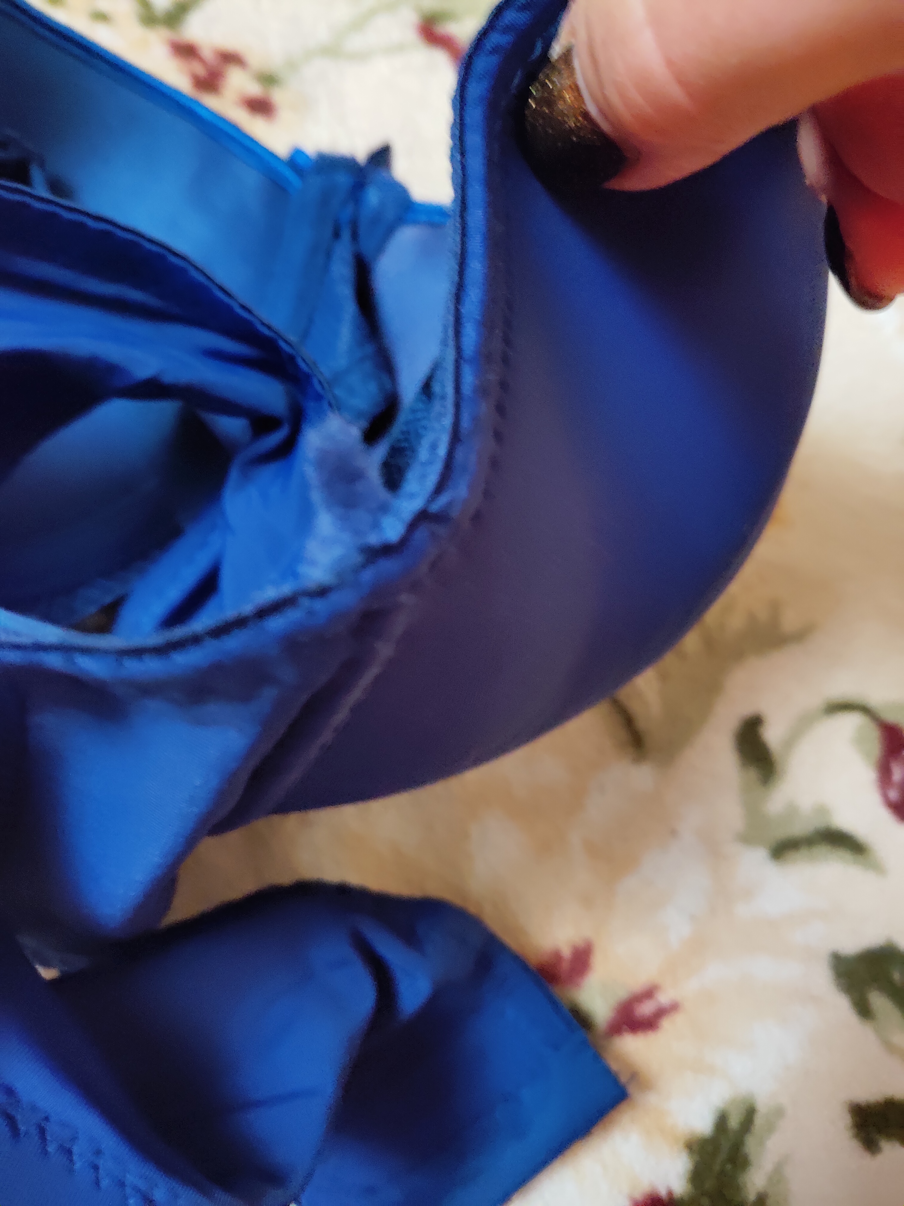 Фотография покупателя товара Бюстгальтер женский «Лоретт», размер 80 D (р-р произв. 95D/E), цвет синий - Фото 5