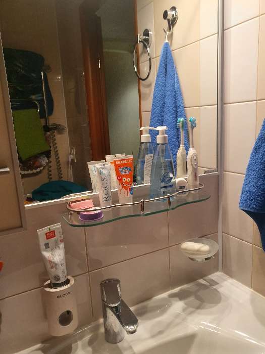 Фотография покупателя товара Полка для ванной комнаты Штольц Stölz, 40×11×4 см - Фото 3