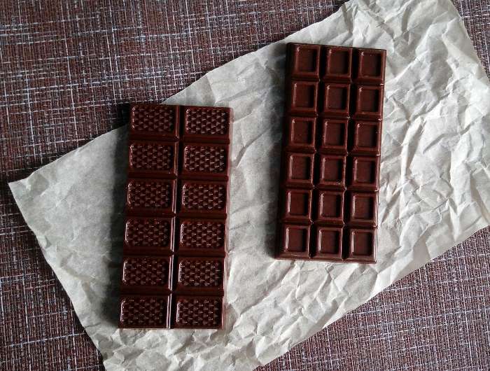 Фотография покупателя товара Форма для шоколада и конфет пластиковая «Шоколад традиционный», 7×15×1 см, цвет прозрачный