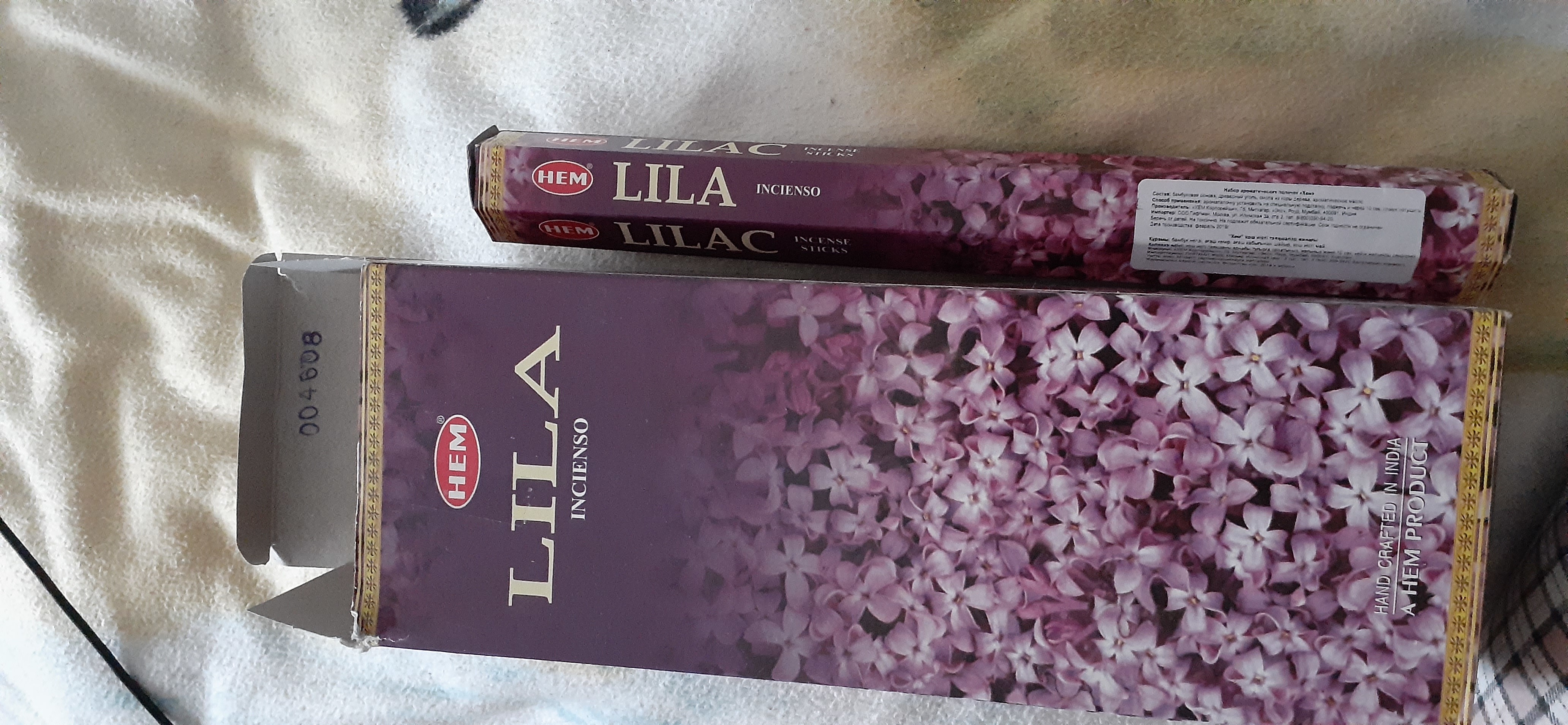 Фотография покупателя товара Благовония "HEM Lilac" (Сирень), шестигранник, 20 палочек - Фото 1