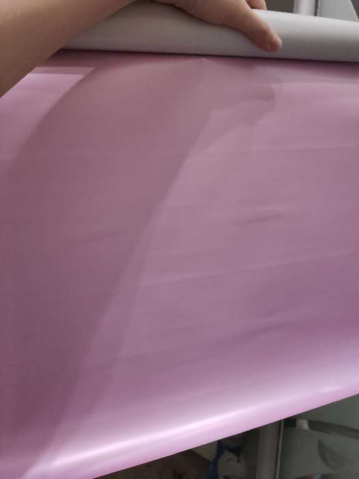 Фотография покупателя товара Пленка перламутровая, двусторонняя, розово-красный, 0,5 х 10 м - Фото 3