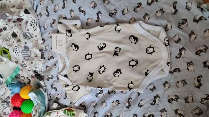 Фотография покупателя товара Боди Крошка Я "Пингвин", рост 80-86 см, серый - Фото 1