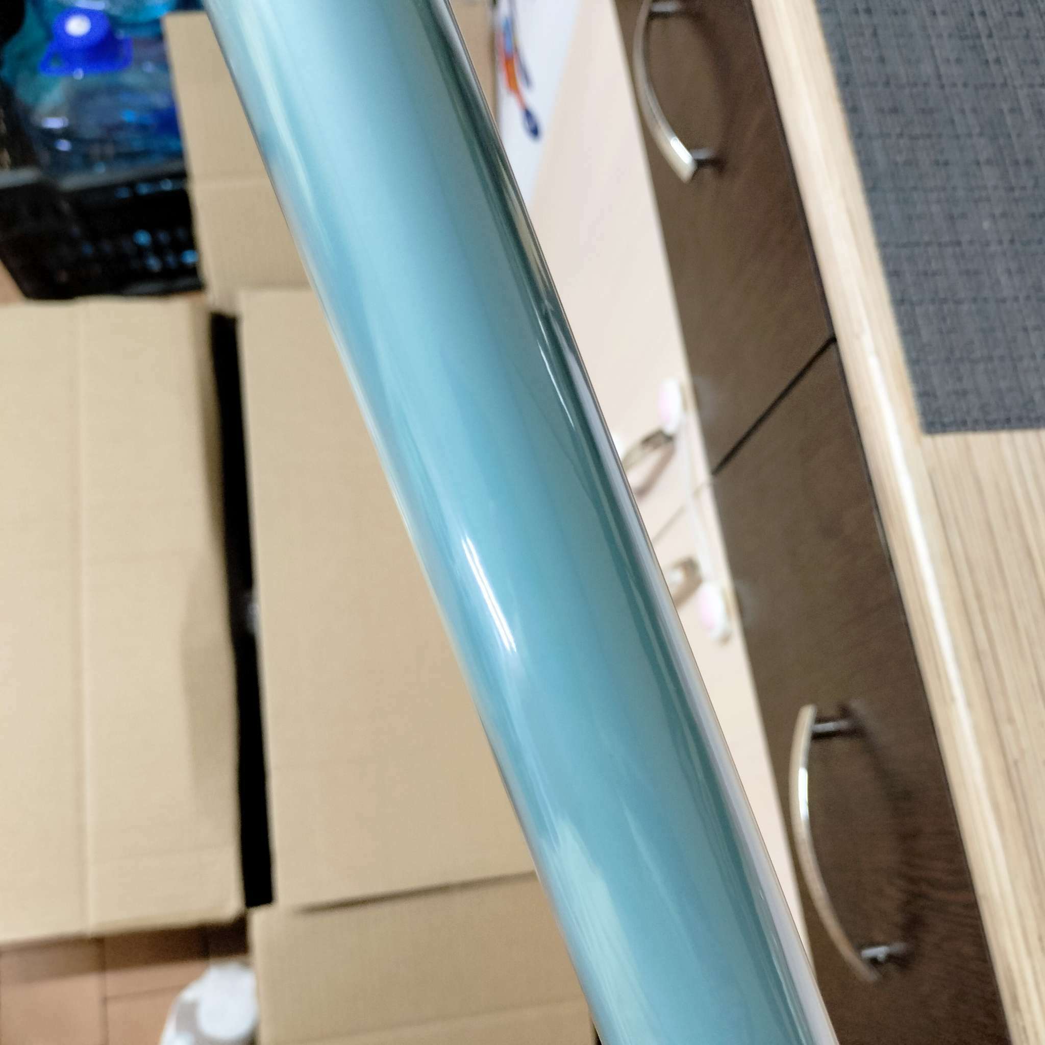 Фотография покупателя товара Пленка матовая, тёмно-голубая, 0,58 х 10 м - Фото 3