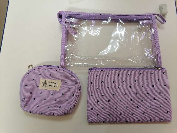 Фотография покупателя товара Набор косметичек 3 в 1 на молниях, цвет мятный - Фото 5