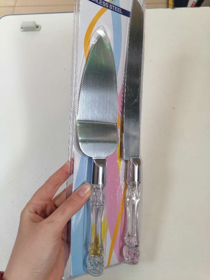 Фотография покупателя товара Набор свадебный для торта: нож и лопатка