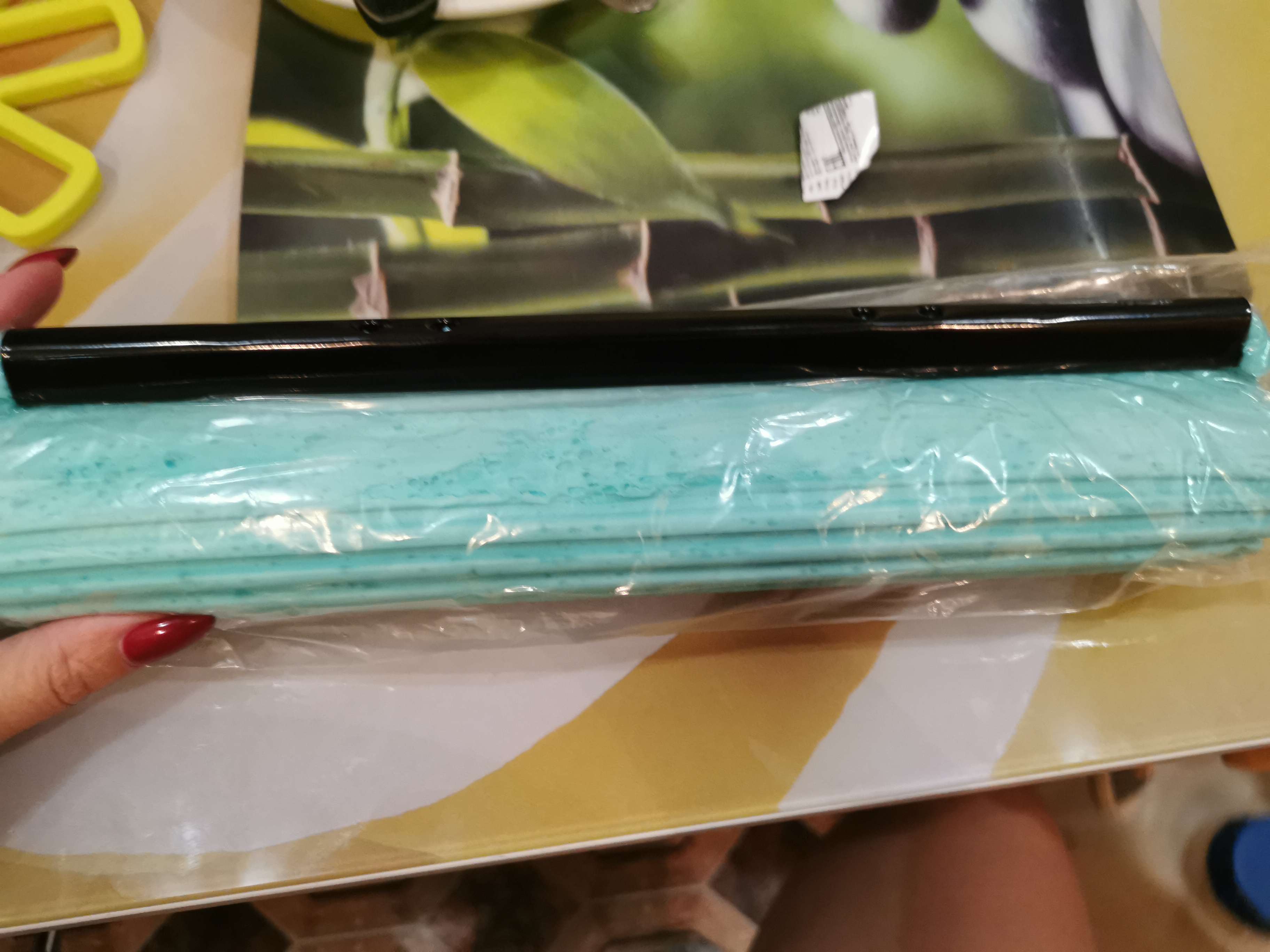 Фотография покупателя товара Насадка для швабры PVA с роликовым отжимом Доляна, 27×6,5×5,5 см, цвет МИКС - Фото 9