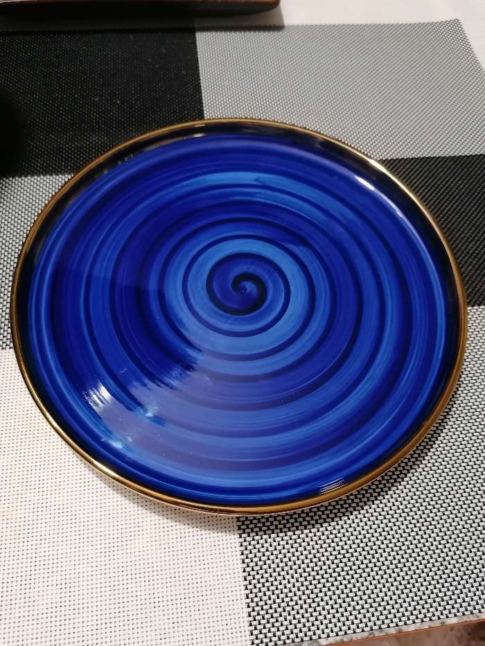 Фотография покупателя товара Тарелка керамическая десертная «Мэривеза», d=20 см, цвет синий - Фото 1