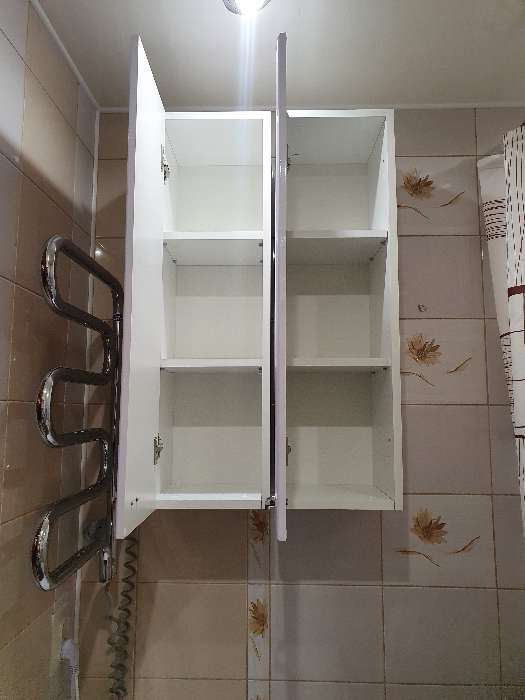 Фотография покупателя товара Шкаф навесной для ванной комнаты "Тура 2401", 24 х 24 х 80 см - Фото 6