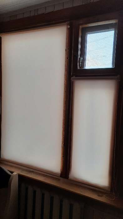 Фотография покупателя товара Рулонная штора «Простая MJ» 170х160 см, цвет персик - Фото 3