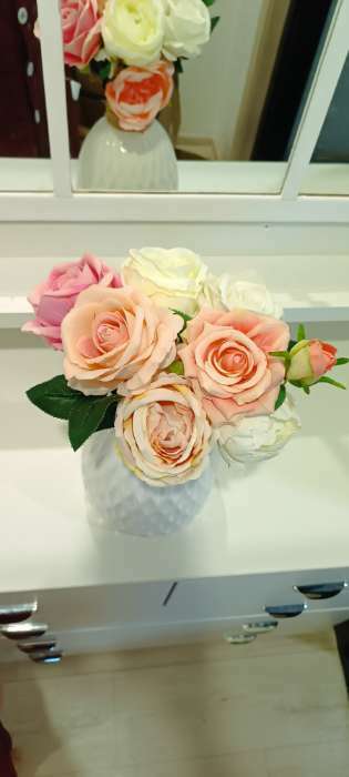 Фотография покупателя товара Цветы искусственные "Пышный пион" 7х47 см, розовый - Фото 2