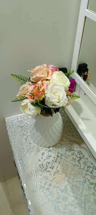 Фотография покупателя товара Цветы искусственные "Роза венесуэльская" 8х23 см, розовый - Фото 3