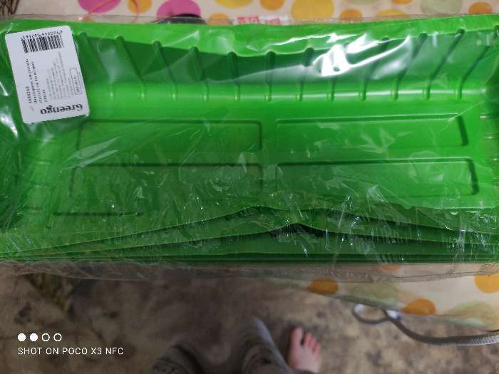Фотография покупателя товара Мини-парник для рассады, 39.5 × 17 × 13 см, без вставок, тёмно-зелёный, Greengo - Фото 16
