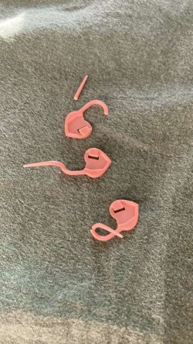 Фотография покупателя товара Набор маркеров для петель «Сердце», 2 см, 20 шт, цвет розовый