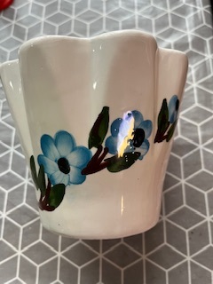 Фотография покупателя товара Кашпо "Голубые цветы", 0.6 л, керамика, Иран - Фото 2