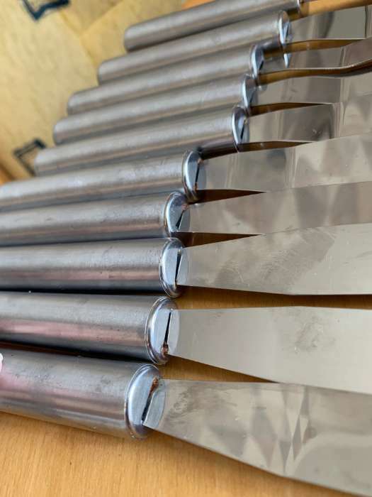 Фотография покупателя товара Набор лопаток-палеток кондитерских Доляна, 3 шт, 22×8×1,5 см