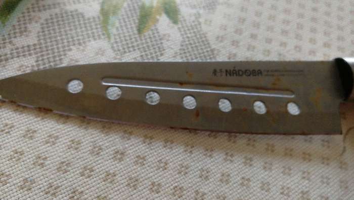 Фотография покупателя товара Нож кухонный NADOBA KEIKO Сантоку, лезвие 12,5 см - Фото 1